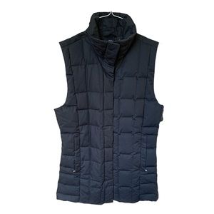 Nau black down vest. XS. Zipped pockets which stay nicely flat.